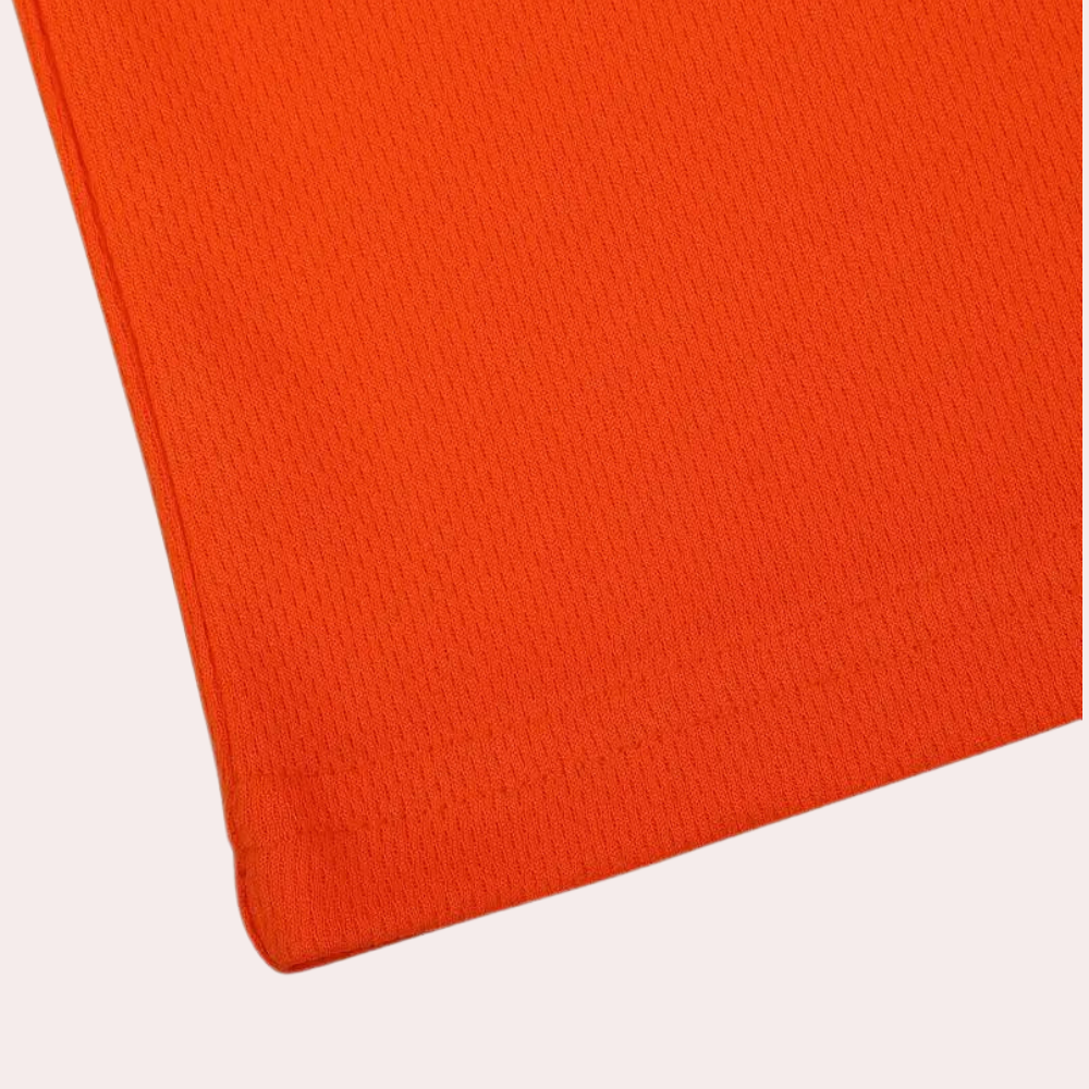 Orange crew neck t-shirt