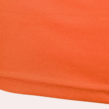 Stylish orange men's polo shirt