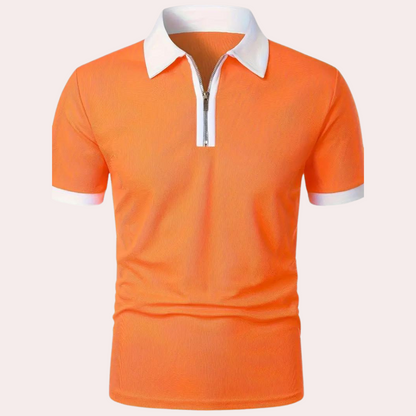 Klassiek oranje heren T-shirt