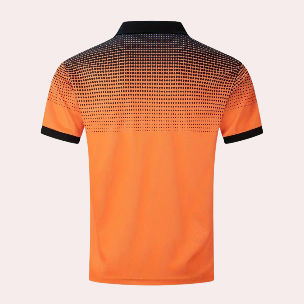 Stylish gradient polo shirt for men