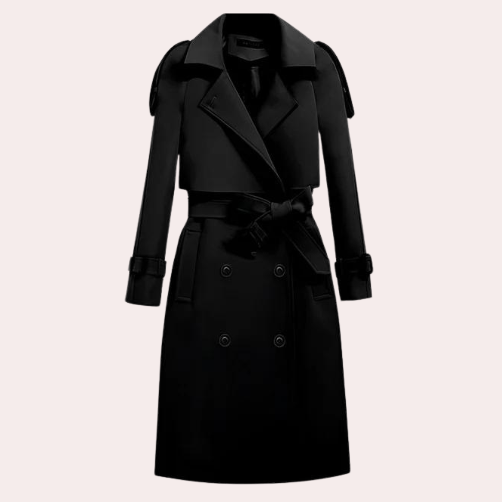 Elegante lange trenchcoat voor dames