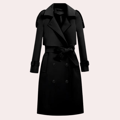 Elegante lange trenchcoat voor dames