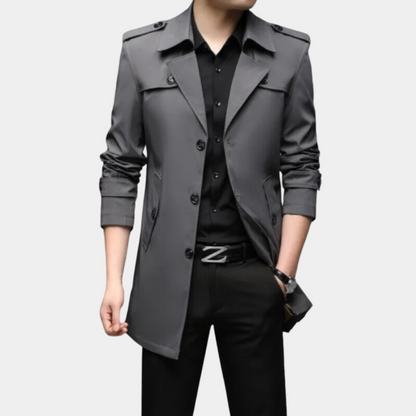 Modern trench coat for men