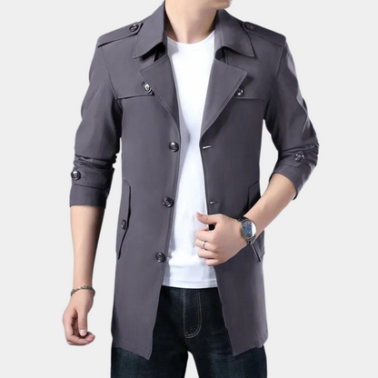 Modern trench coat for men