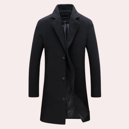 Modern long coat for men