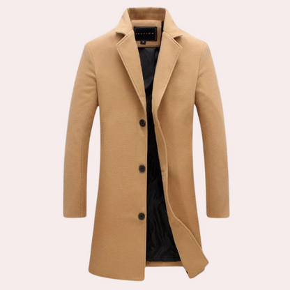 Modern long coat for men