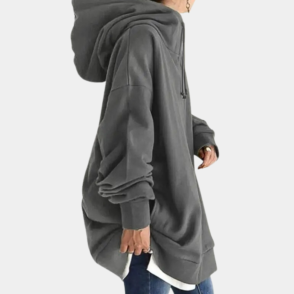 Stylish zip-up hoodie for women