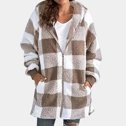 Trendy long ladies hoodie