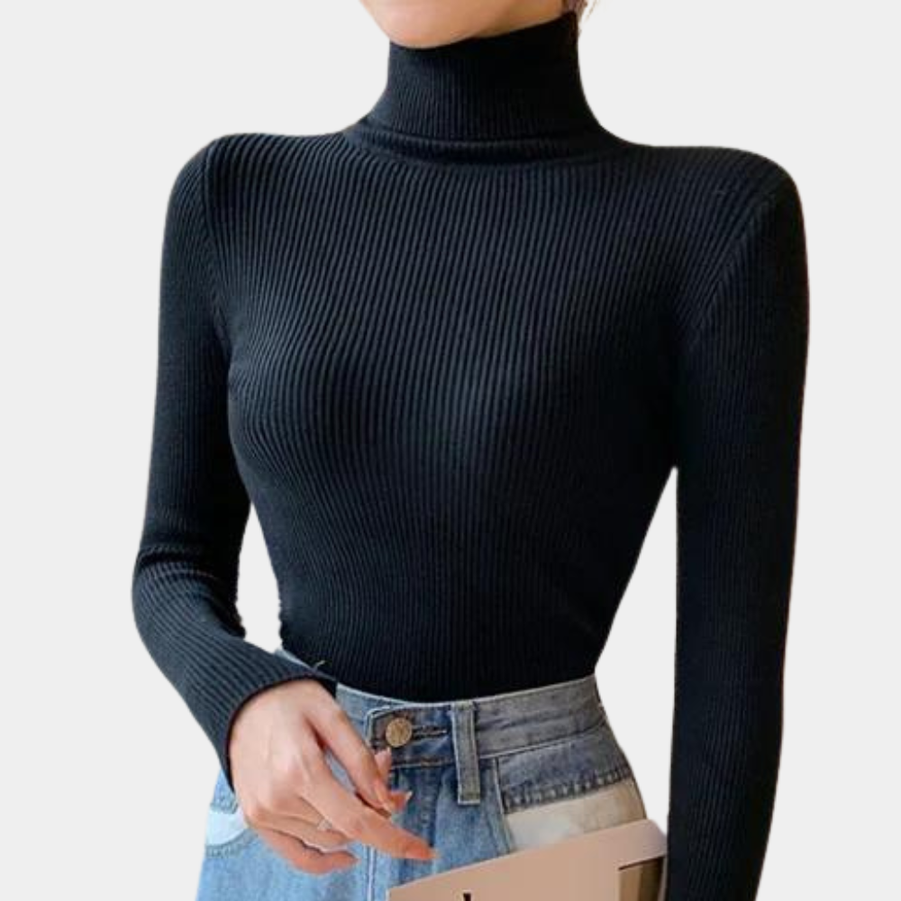 Luxurious turtleneck sweater for women