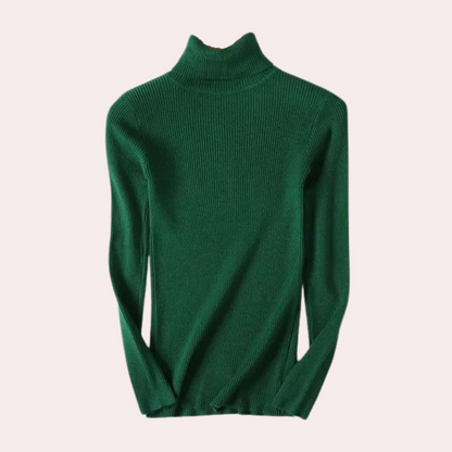 Luxurious turtleneck sweater for women