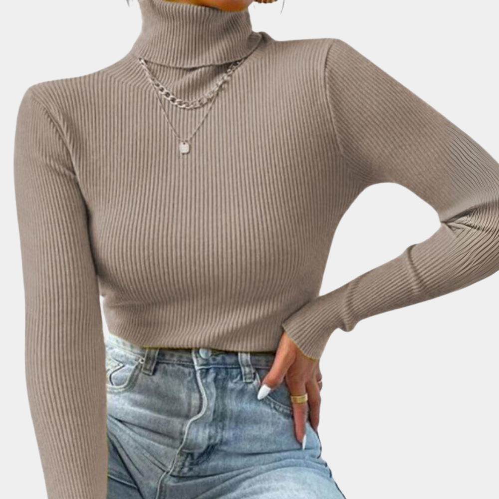 Luxurious turtleneck sweater for women