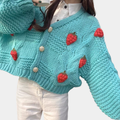 Knitted women's sweater