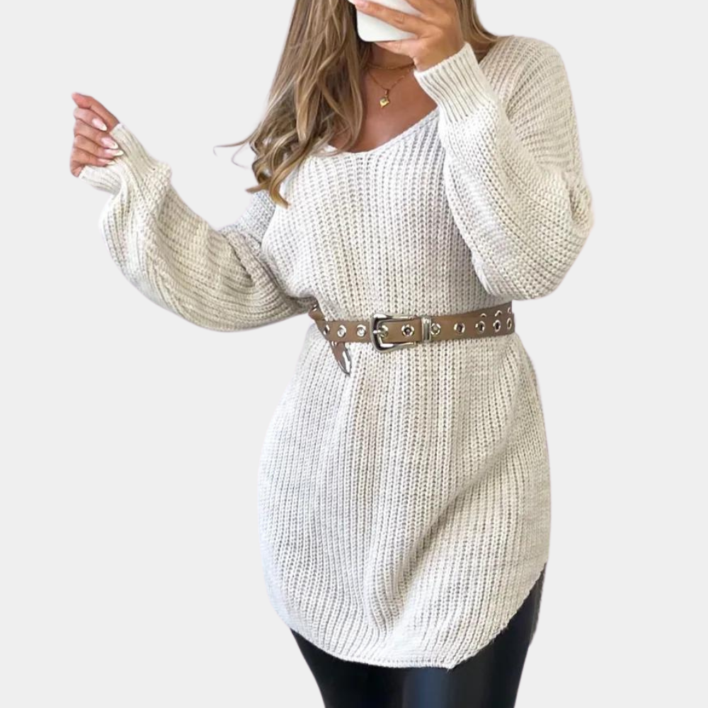 Comfortable knitted women's sweater