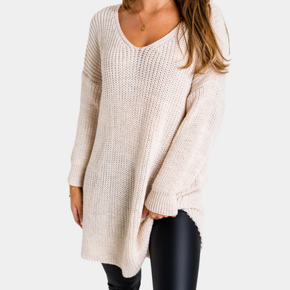 Comfortable knitted women's sweater