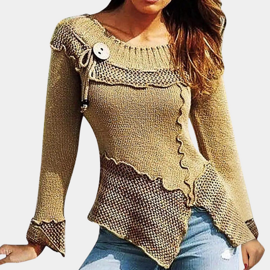 Elegant and knitted women's sweater