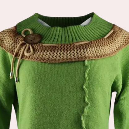 Elegant and knitted women's sweater