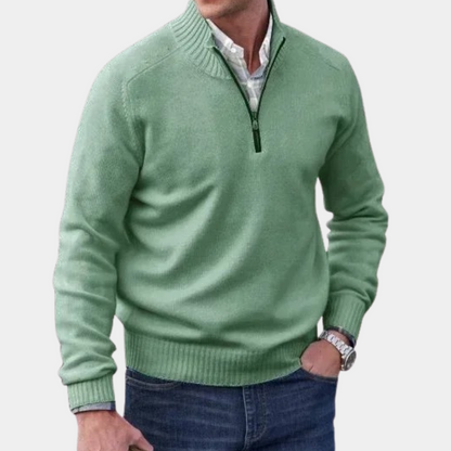 Stylish zip-up sweater for men