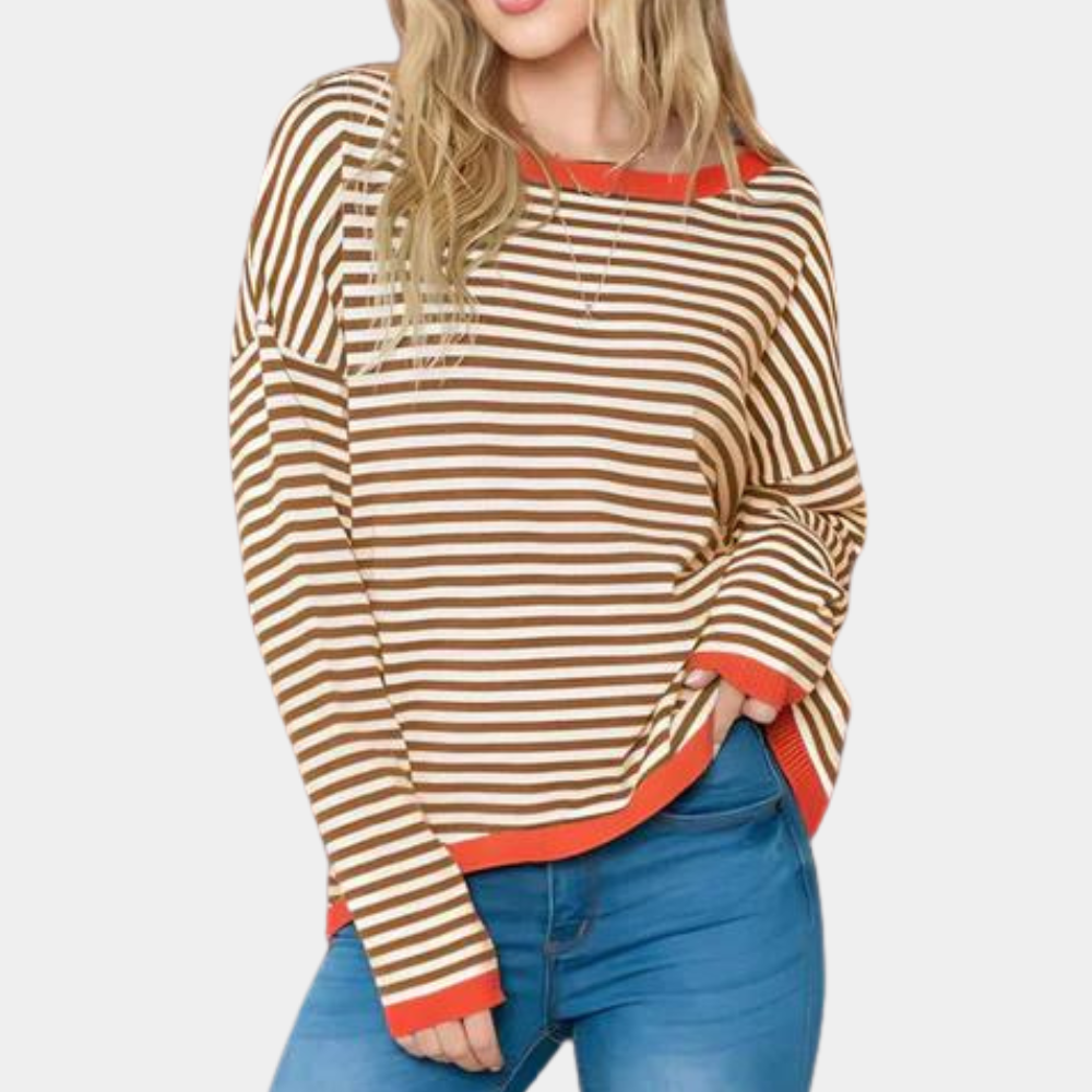 Classic striped women's sweater