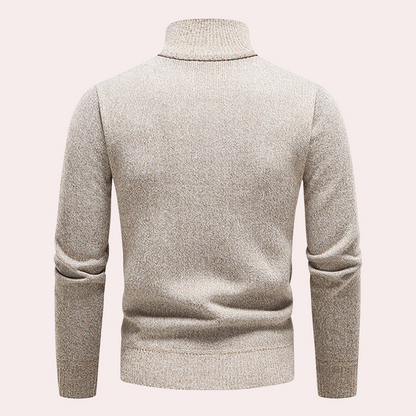 Ignatius - Tijdloze Elegantie Half-Zip Trui voor Mannen