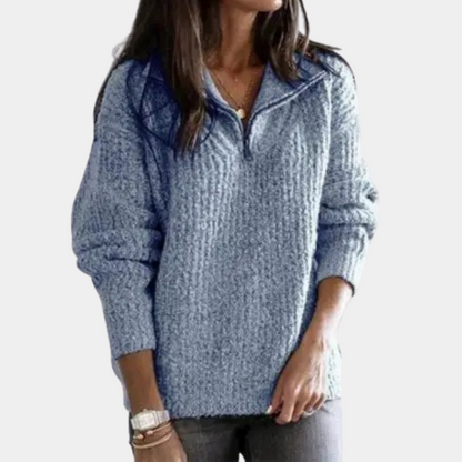 Adrianna - Chic Comfort Half Zip Sweater for Women