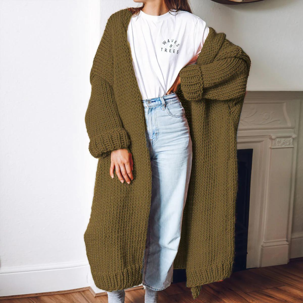 Zandra | Long knitted winter coat