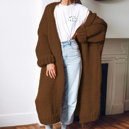 Zandra | Long knitted winter coat