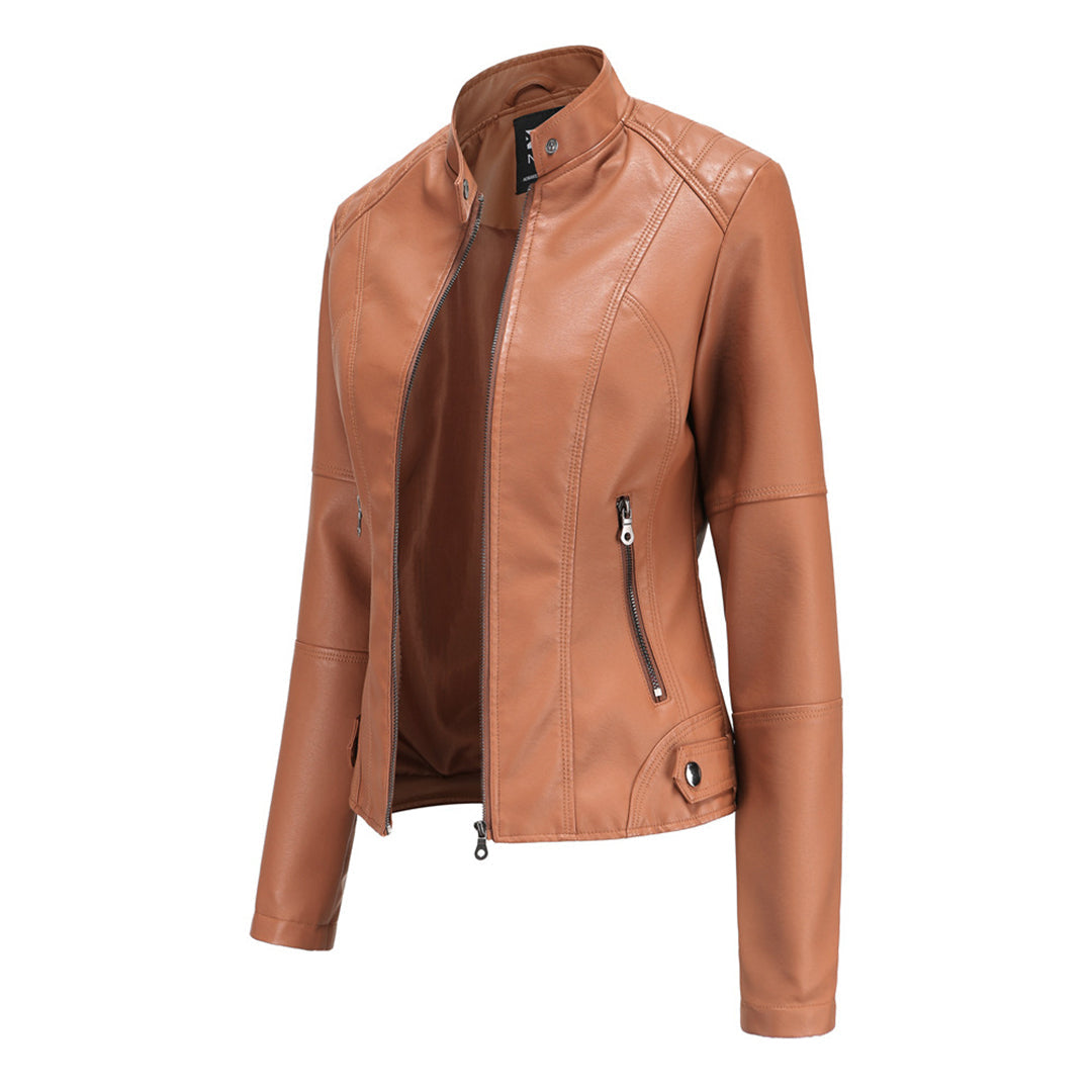 MILENA - Stylish leather jacket