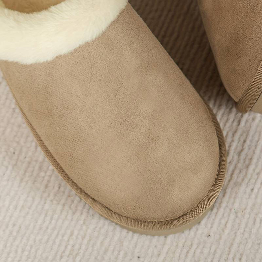 BRIDGET - Warm slippers with thick sole