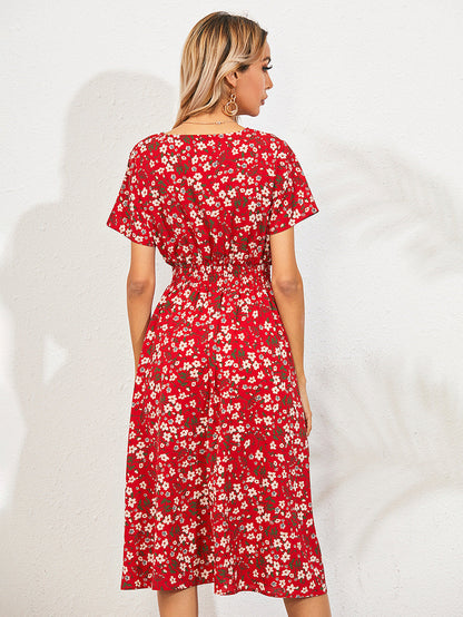 Farah | Elegant summer dress with floral print 