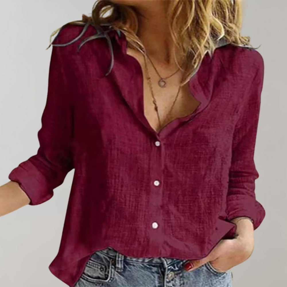 Edda - Cotton blouse for women