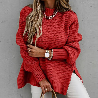 FAY - Long warm knitted sweater for women