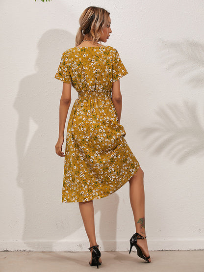 Farah | Elegant summer dress with floral print 