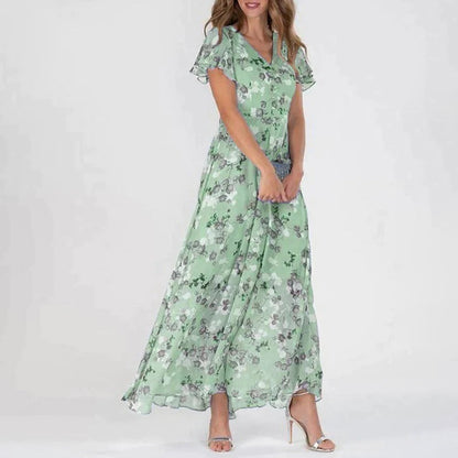 GABRIELLE - Long floral dress for women 