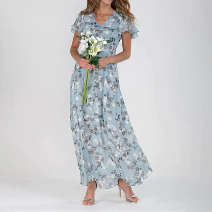 GABRIELLE - Long floral dress for women 