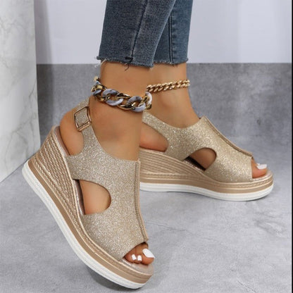 BRYNLEIGH - Trendy wedge heel sandals