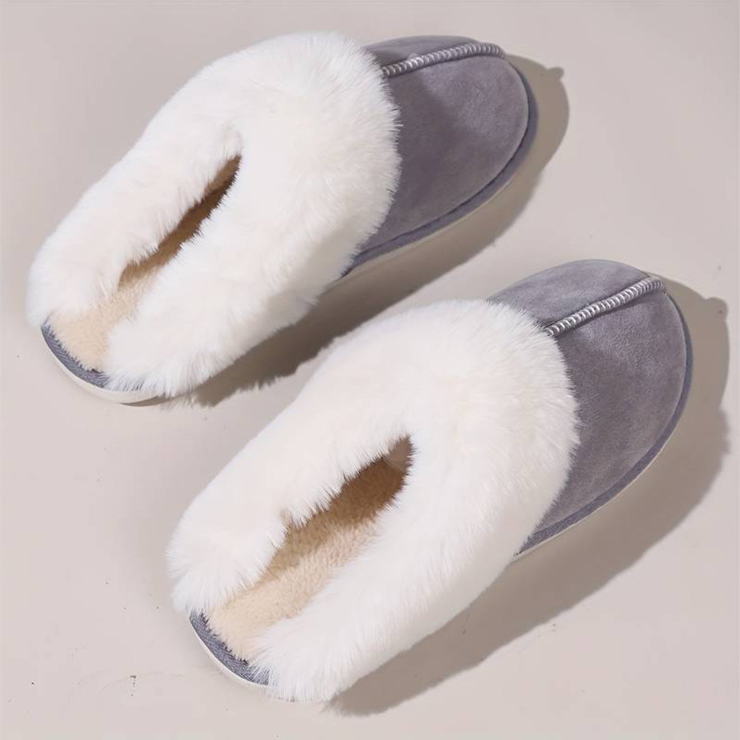 THIJS - Warm slip-on slippers for women