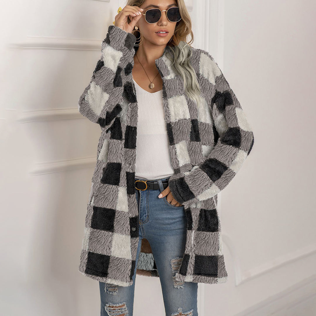 VIALI - Comfortable checked jacket