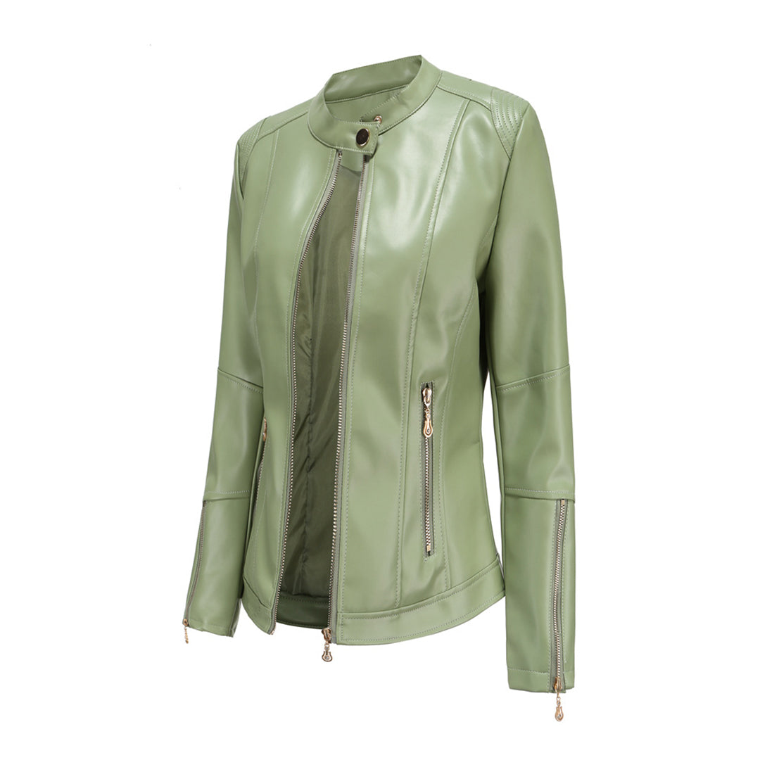 FRANICA - Stylish leather jacket