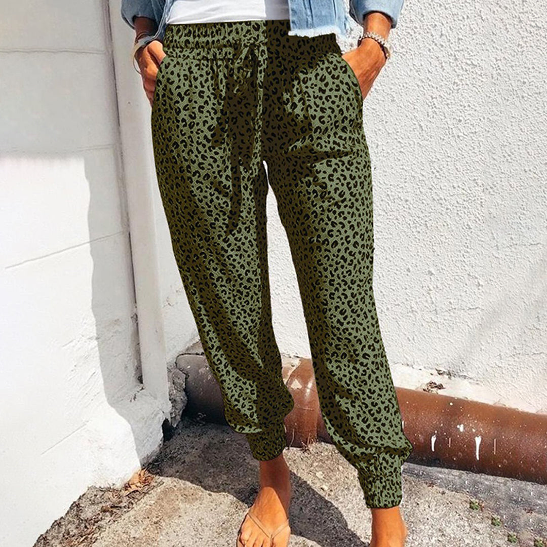 FIONA - Leopard Print Trousers