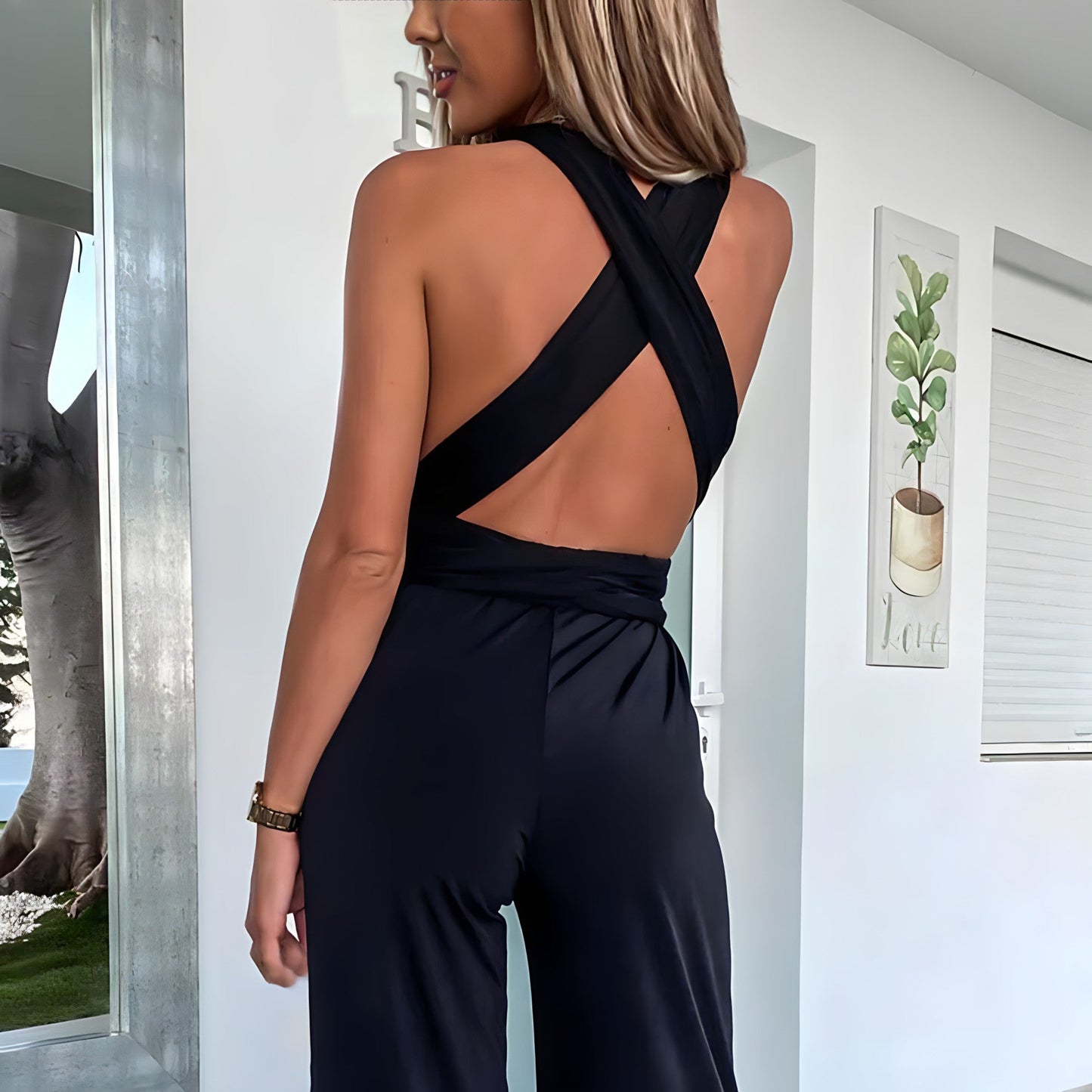 Blake - Summer jumpsuit with wide legs