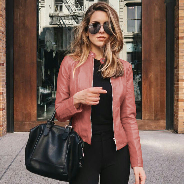 Liana | Stylish and comfortable leather jacket