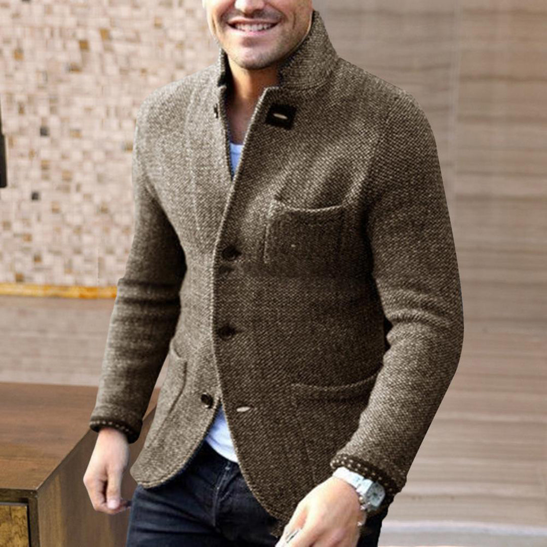 JAXON - Men's Knitted Cardigan with Buttons