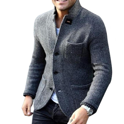 JAXON - Men's Knitted Cardigan with Buttons