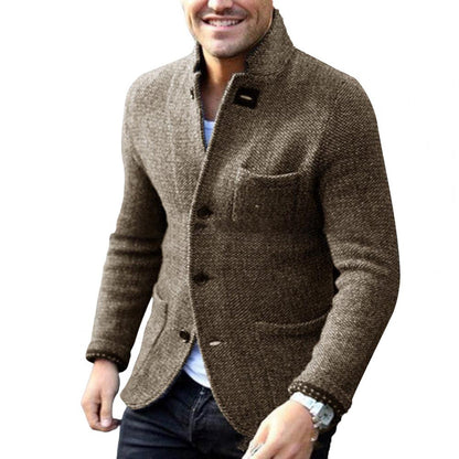 JAXON - Men's Knitted Cardigan with Buttons