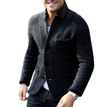 JAXON - Men's Knitted Cardigan with Buttons