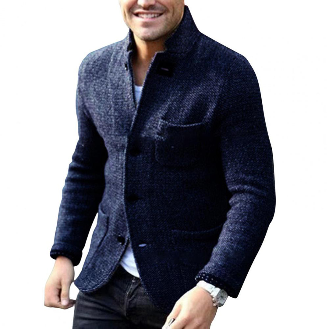 JAXON - Men's Knitted Cardigan with Buttons