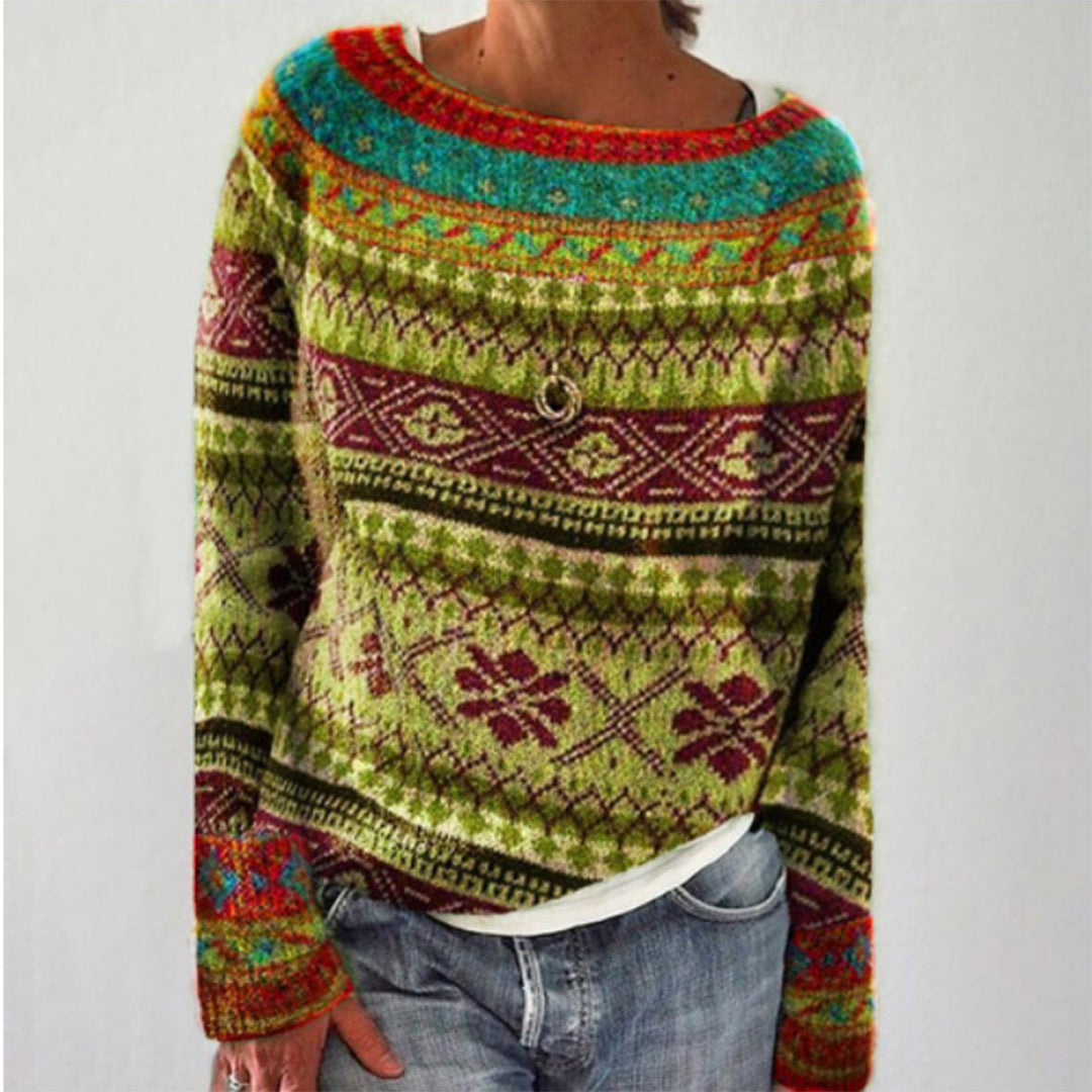 KAMALA - Long knitted sweater for women