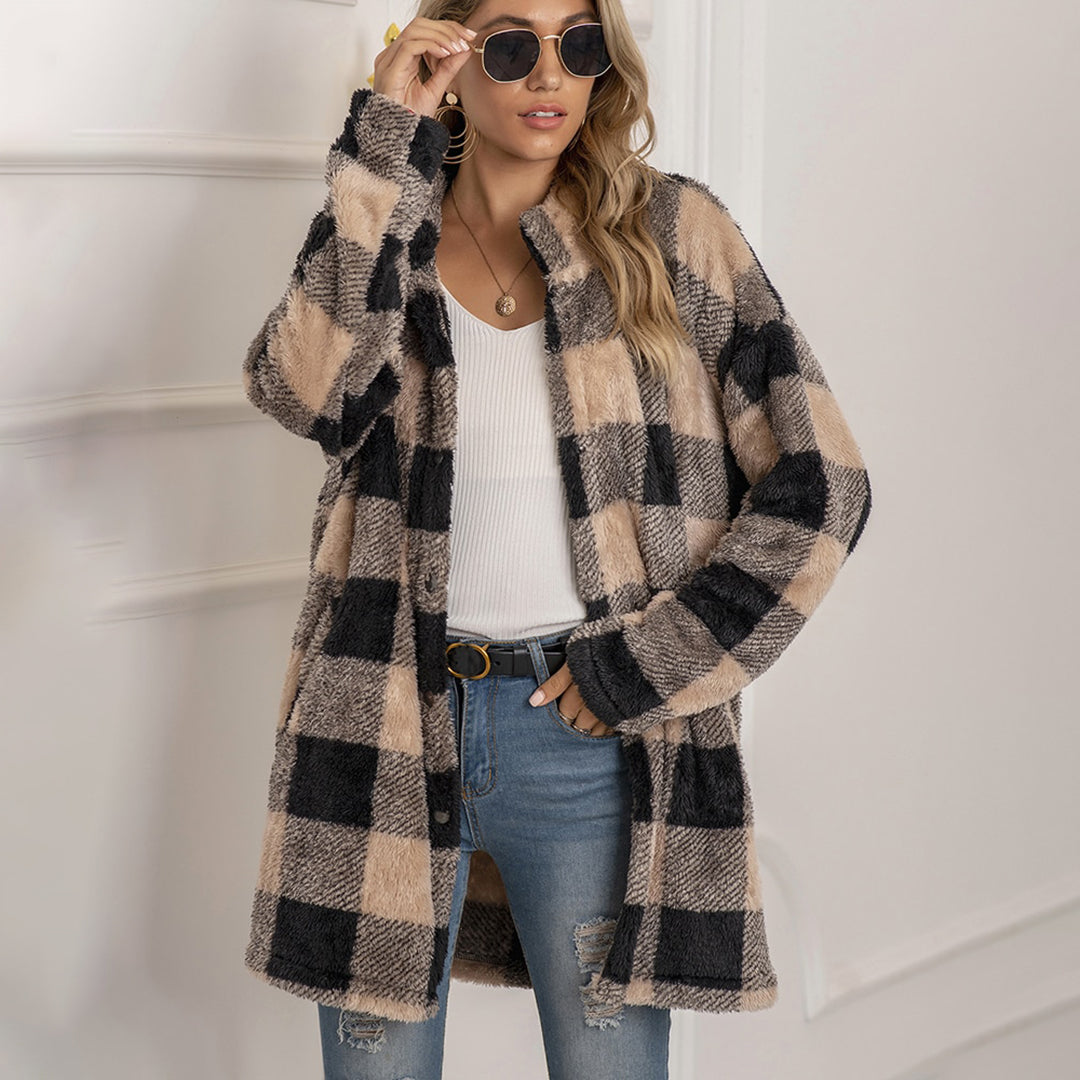 VIALI - Comfortable checked jacket