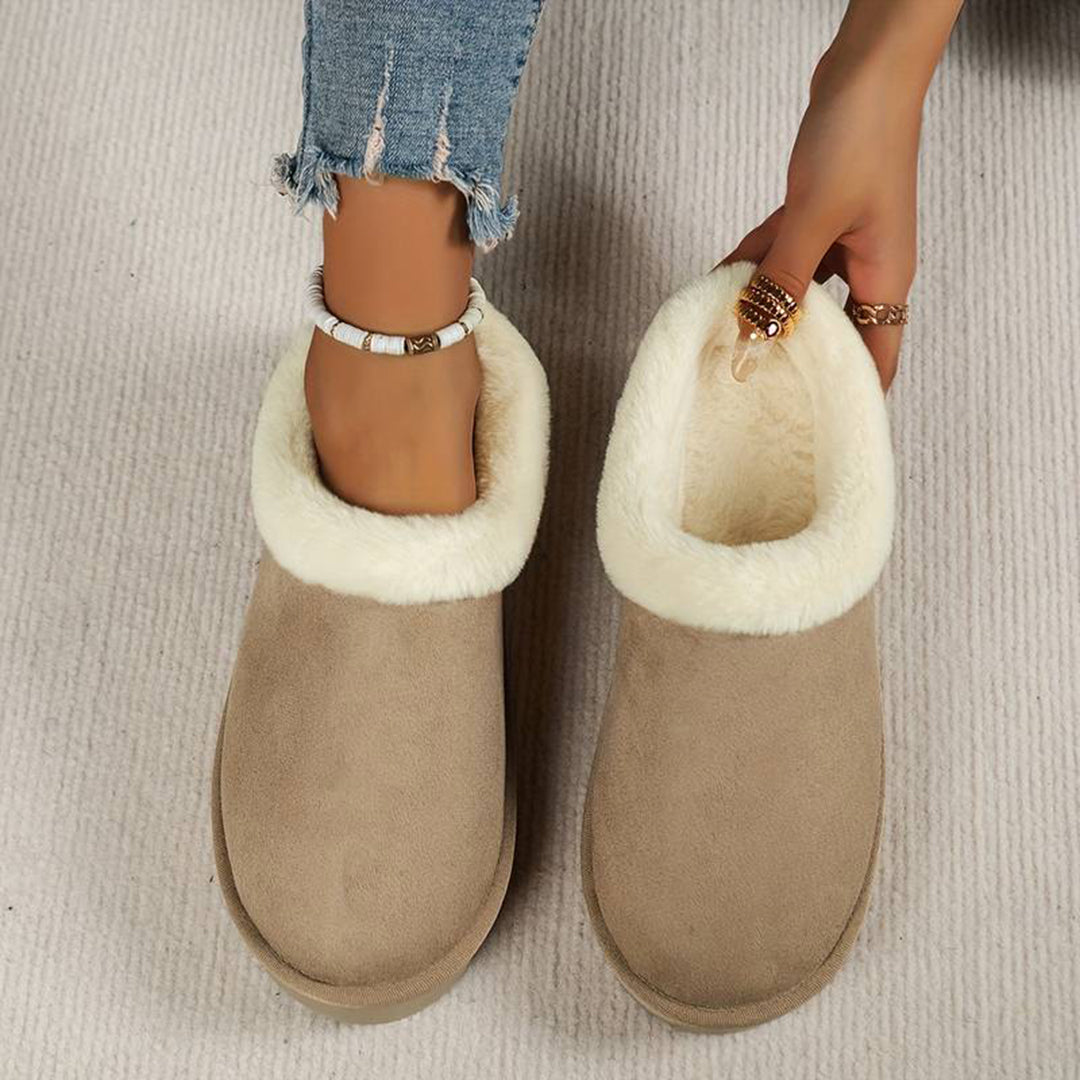 BRIDGET - Warm slippers with thick sole