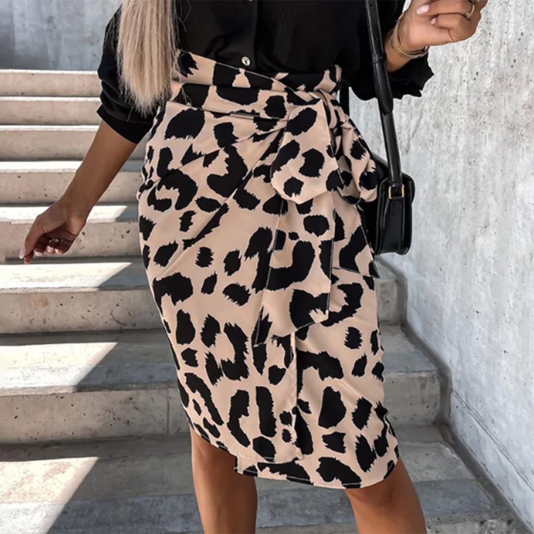 EHLEYR - Leopard Print Skirt